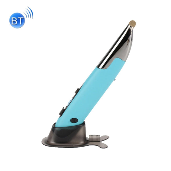 PR-A19 2.4GHz Wireless Charging Bluetooth Mouse Pen Type Shining Quiet Mouse(Blue)