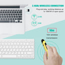 PR-A19 2.4GHz Wireless Charging Bluetooth Mouse Pen Type Shining Quiet Mouse(Red)