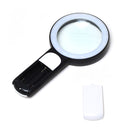 30 Times 18 LED Cool Warm Light HD Elderly Reading Repair Glass Magnifier(Gray White)