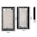 LED Plant Light Full Spectroscopy Waterproof Growth Lamp Seedlings Vegetable Filling Lamp, Power: Three-wire Access 96 Beads 100W(Pink Light)