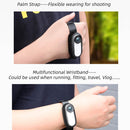 Sunnylife IST-Q9335 Camera Strap Silicone Protective Cover Wristband Palm Backpack Bicycle Strap Cat Collar For Insta360 GO2(Black)
