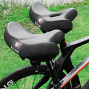 WEST BIKING Bicycle Riding Big Butt Comfortable Saddle(Black Hollow Windshield)