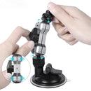 Sunnylife TY-Q9415 Aluminum Alloy Phone Holder Car Suction Cup Bracket Holder for GoPro HERO10 Black / HERO9 Black / HERO8 Black / HERO7 /6 /5 /5 Session /4 Session /4 /3+ /3 /2 /1, DJI Osmo Pocket 2 ... 0 One R, and Other Action Cameras, Colour: Bracket