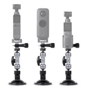 Sunnylife TY-Q9415 Aluminum Alloy Phone Holder Car Suction Cup Bracket Holder for GoPro HERO10 Black / HERO9 Black / HERO8 Black / HERO7 /6 /5 /5 Session /4 Session /4 /3+ /3 /2 /1, DJI Osmo Pocket 2 ... ction Cameras, Colour: Bracket + Mobile Phone Clip
