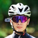 2 PCS WEST BIKING Bicycle Riding Glasses Mini Rearview Mirror Multi-Angle Adjustable Flat Mirror(Black)