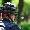 2 PCS WEST BIKING Bicycle Riding Glasses Mini Rearview Mirror Multi-Angle Adjustable Flat Mirror(Black)