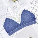 Fitness Sports Bra Women Yoga Bra, Size:One Size(Blue)