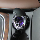 N10 Mini Car Loaded Ashtray With Lamp And Cover Car Supplies(Silver)