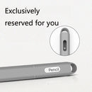 5 PCS Stylus Silicone Protective Case For Apple Pencil 2(Black)