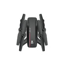 Dual-Camera Folding Four-Axis Aerial Photography Aircraft HD With Colorful Lights Remote Control Aircraft, Specification: With Optical Flow 720P(Black)