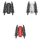 Dual-Camera Folding Four-Axis Aerial Photography Aircraft HD With Colorful Lights Remote Control Aircraft, Specification: With Optical Flow 1080P (4K)(Red)