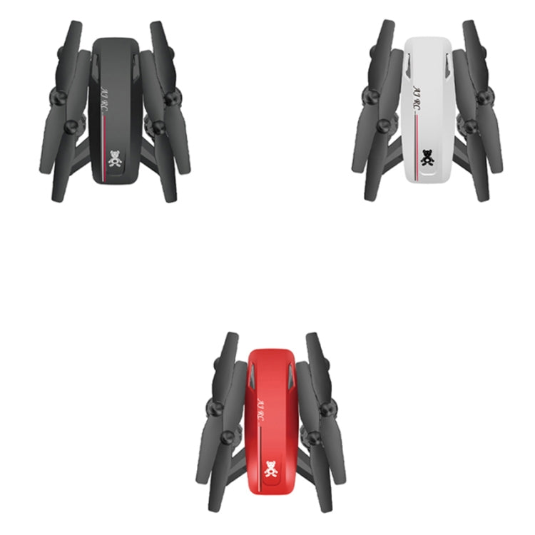 Dual-Camera Folding Four-Axis Aerial Photography Aircraft HD With Colorful Lights Remote Control Aircraft, Specification: With Optical Flow 1080P (4K)(Red)