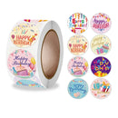 10 Rolls Birthday Sticker Gift Decoration Sealing Sticker, Size: 2.5cm / 1inch(A-344)