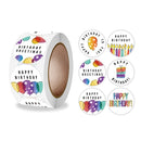 10 Rolls Birthday Sticker Gift Decoration Sealing Sticker, Size: 2.5cm / 1inch(A-345)