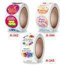 10 Rolls Birthday Sticker Gift Decoration Sealing Sticker, Size: 2.5cm / 1inch(A-343)