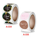 10 Rolls Sealing Sticker With Flower Crafts Decoration Label, Size: 2.5cm/1inch(A-335)