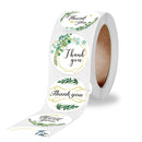 10 Rolls Thank You Floral Sticker Wedding Gift Decoration Label, Size: 2.5cm / 1inch(A-297)