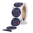 10 Rolls Thank You Floral Sticker Wedding Gift Decoration Label, Size: 2.5cm / 1inch(A-298)