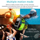 Smart Watch Heart Rate Monitor IP68 Waterproof Fitness Tracker Blood Pressure GPS Bluetooth for Android IOS women men(Black)
