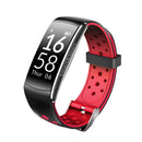 Smart Watch Heart Rate Monitor IP68 Waterproof Fitness Tracker Blood Pressure GPS Bluetooth for Android IOS women men(Red)