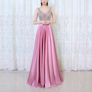 V-neck Sequin Dress Banquet Annual Evening Dress, Size:XL(Black)