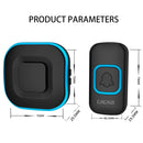CACAZI V028F 1 For 3 Wireless Music Doorbell without Battery, Plug:EU Plug(Black)