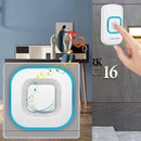CACAZI V028F 1 For 3 Wireless Music Doorbell without Battery, Plug:UK Plug(White)