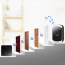 CACAZI FA50 1 For 1 Push-button Self-generating Wireless Doorbell, Plug:US Plug(Black)
