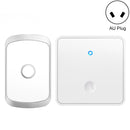 CACAZI FA50 1 For 1 Push-button Self-generating Wireless Doorbell, Plug:AU Plug(White)