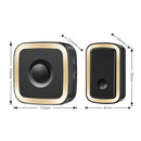CACAZI A58 1 For 1 Smart Wireless Doorbell without Battery, Plug:UK Plug(Silver)