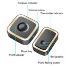 CACAZI A58 1 For 1 Smart Wireless Doorbell without Battery, Plug:EU Plug(Black Silver)
