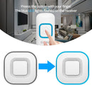 CACAZI V028F Wireless Music Doorbell without Battery, Plug:EU Plug(White)