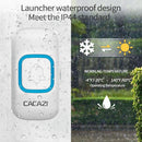 CACAZI V028F Wireless Music Doorbell without Battery, Plug:EU Plug(White)