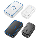 CACAZI A19 1 For 1 Wireless Music Doorbell without Battery, Plug:UK Plug(White)
