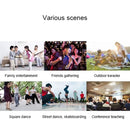 SDRD SD-305 2 in 1 Family KTV Portable Wireless Live Dual Microphone + Bluetooth Speaker(Black)