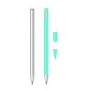 2 Sets 3 In 1 Stylus Silicone Protective Cover + Two-Color Pen Cap Set For Huawei M-Pencil(Mint Green)