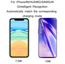 WHQ-200 Plastic 15W Magnetic Wireless Fast Charge Smart Identification Charger(White)