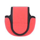 2 PCS Water Drop-Shaped Fishing Wheel Protective Case Neoprene Fish Wheel Bag(Red)