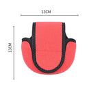 2 PCS Water Drop-Shaped Fishing Wheel Protective Case Neoprene Fish Wheel Bag(Green)