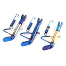 B05025 Motorcycle Modified Pedestal Metal Single-Foot Frame(Blue)