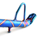 B05025 Motorcycle Modified Pedestal Metal Single-Foot Frame(Blue White)