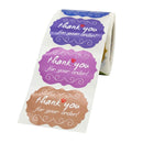 3 Rolls Thank You Sticker Seal Sticker Cake Decoration Label, Size: 50x35mm(K-112)