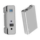 Blueendless U35Q 3.5 Inch Full Metal Mobile Hard Disk Box Type-C/Usb3.0 SATA Serial Desktop PC External Hard Disk Box US Plug (USB 3.0)