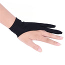 10 PCS 2 Finger Anti-fouling Drawing Glove for Graphics Drawing Tablet, Both for Right and Left Hand(For men)