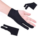 10 PCS 2 Finger Anti-fouling Drawing Glove for Graphics Drawing Tablet, Both for Right and Left Hand(For men)