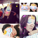 2 PCS 3D Plush Princess Sleep Mask Rest Travel Sleeping Cover Eye-patch(Pink)