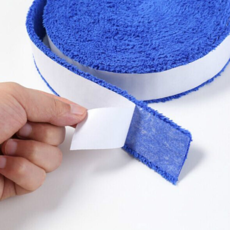 Non-slip Badminton Hand Gel Large Roll Tennis Racket Sweat Band(Blue)