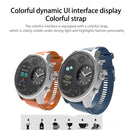 T3 Dual Display Smart Watch For Men IP68 Waterproof Fitness Bracelet 15 Days Standby Business Smartwatch Activity Tracker(Black)