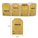 2 Rolls Kraft Paper Thank You Hot Stamping Sticker Gift Wrapping Decoration Label, Size: 50x75mm(K-74)