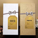 2 Rolls Kraft Paper Thank You Hot Stamping Sticker Gift Wrapping Decoration Label, Size: 50x75mm(K-74)